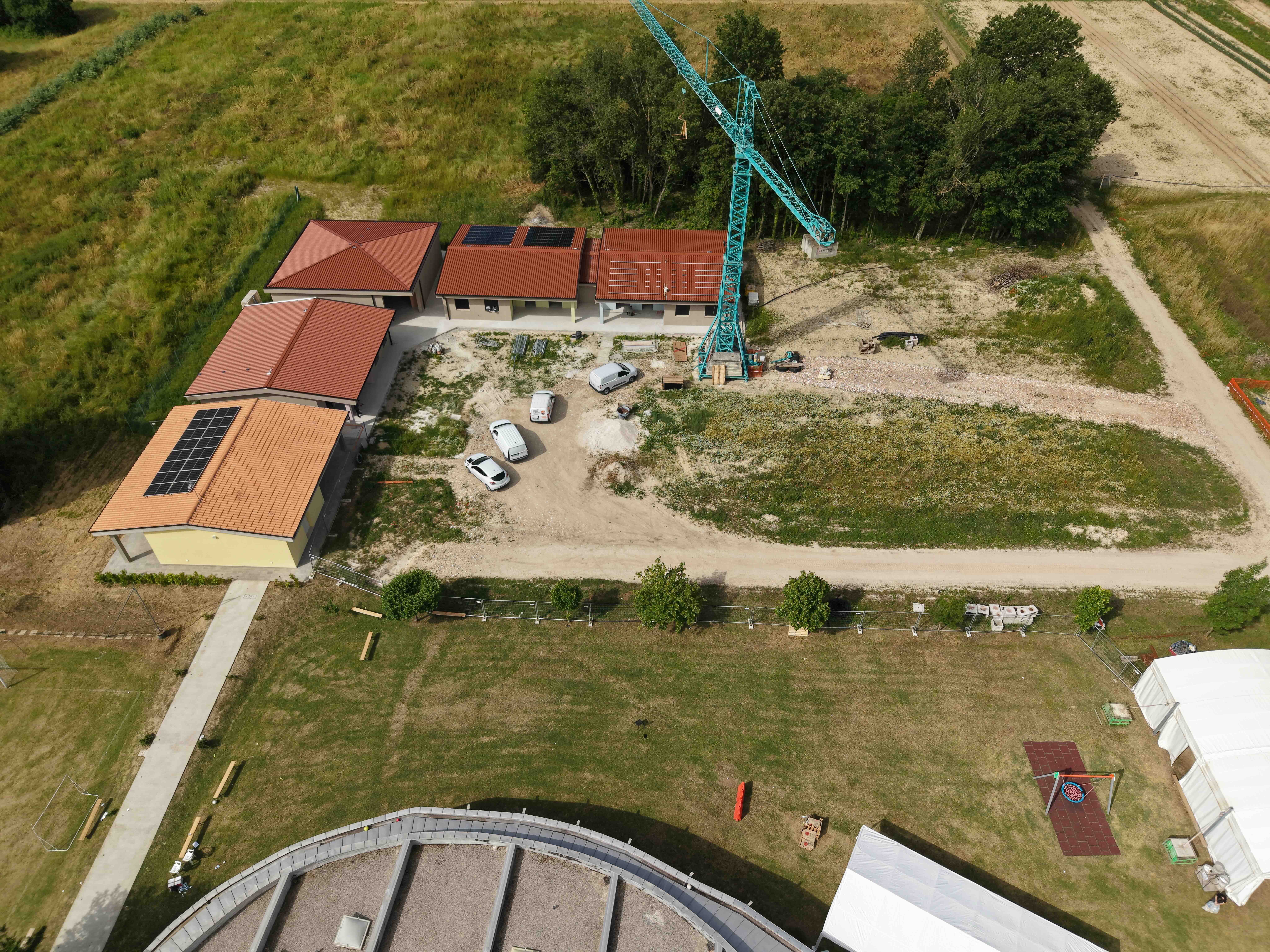 Esterno della nuova struttura cooperativa di bolina